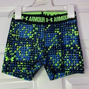 Under Armour spandex Blue and green shorts